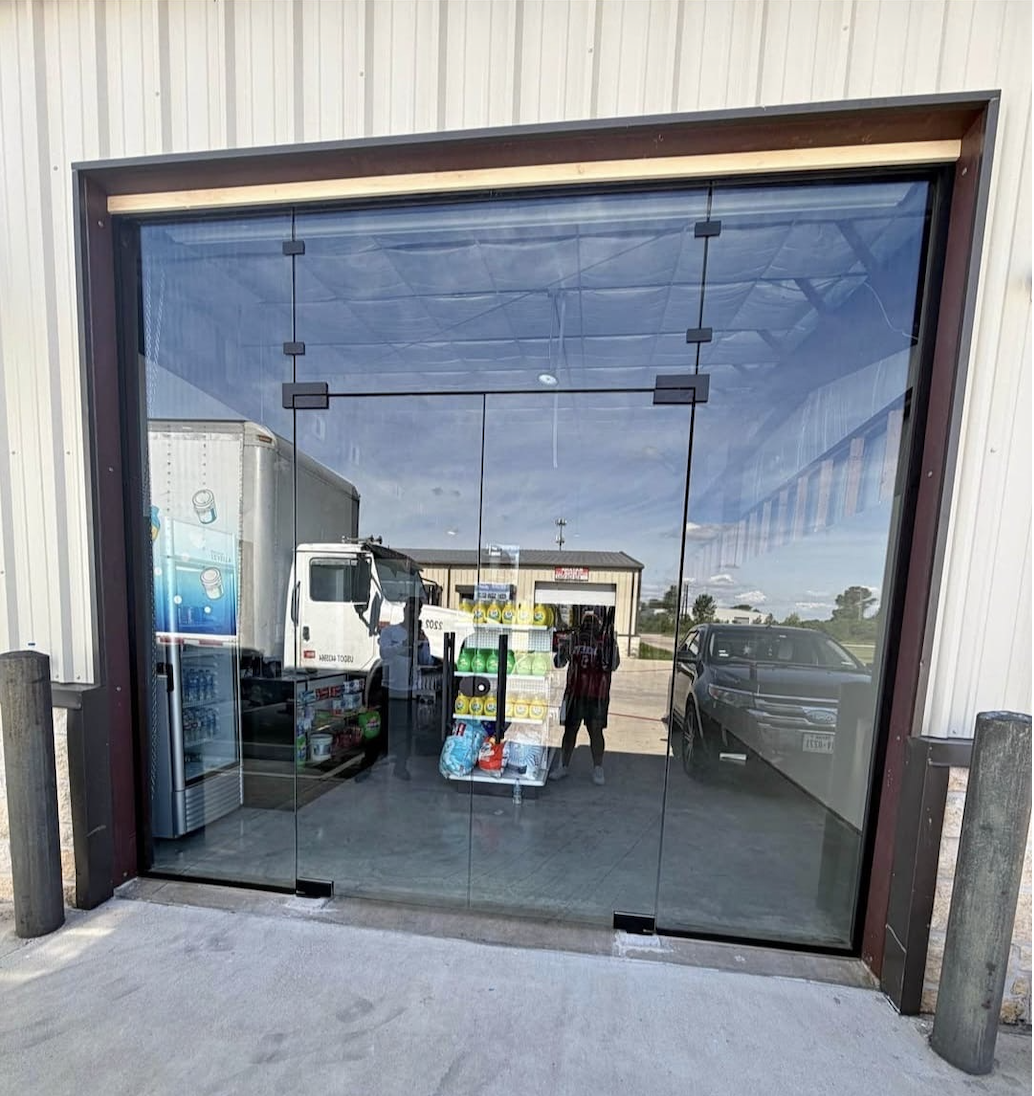 Commercial glass storefront by Racso Glass LLC